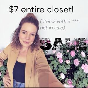 $7 each!!! ENTIRE CLOSET!!!